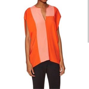 Zero + Maria Cornejo color-block silk “Ire” blouse